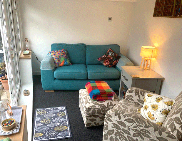 counselling area showing seating and lighting